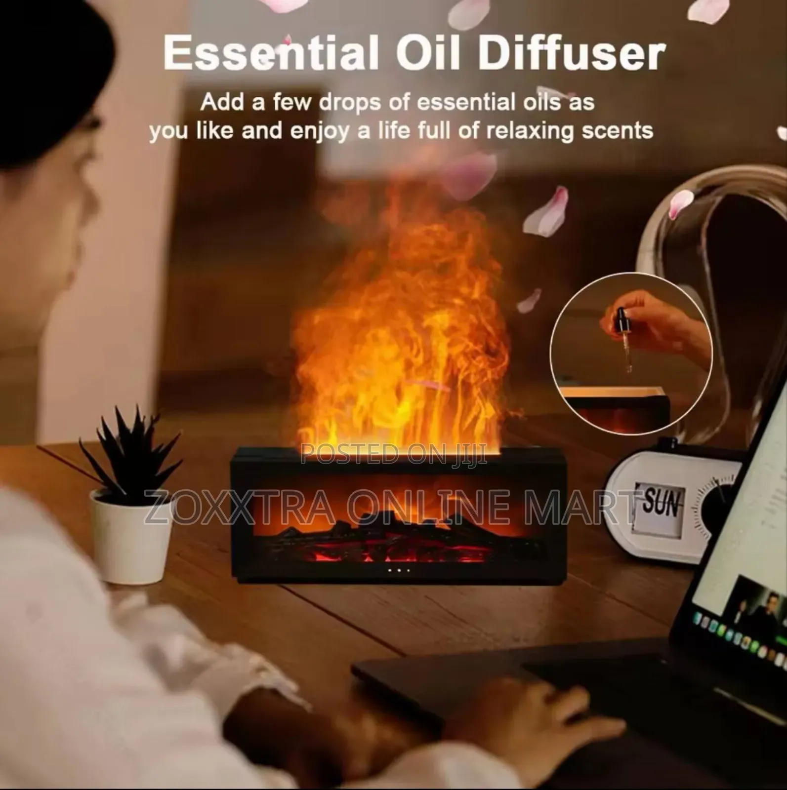 Fireplace Imitation Flame Humidifier/Diffuser
