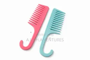 Wide Tooth Detangling Comb With Hook Handle–Anti-Breakage Hair Comb