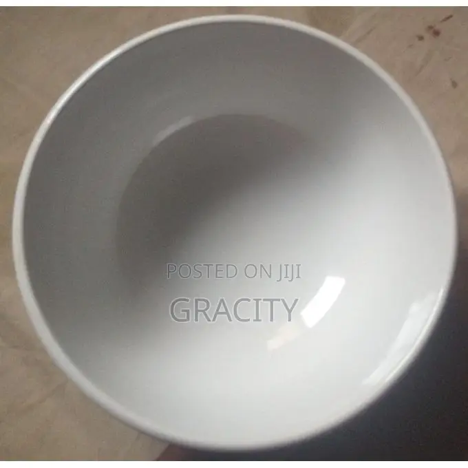 White Ceramic Soup Bowl