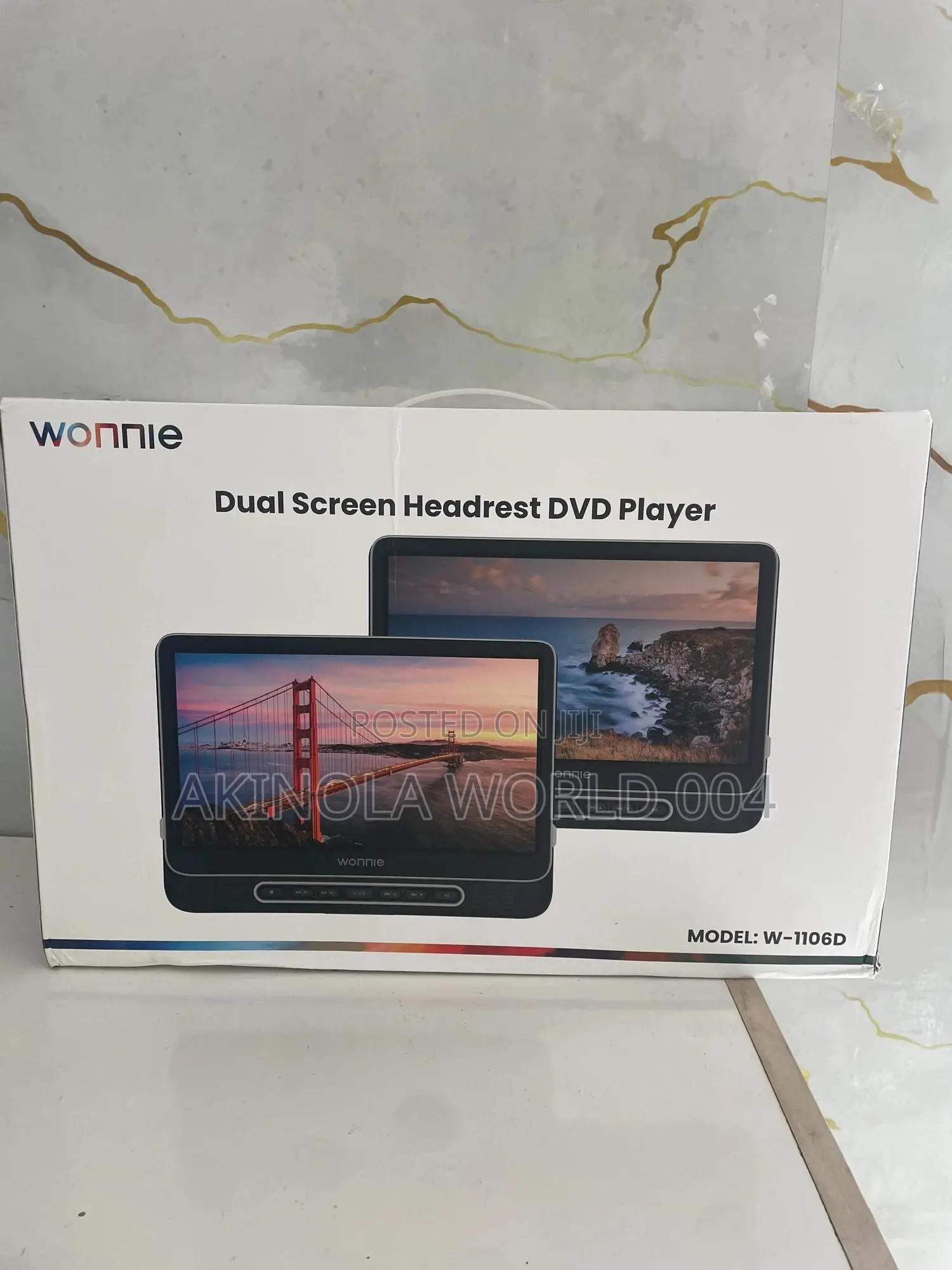 Brand New Sealed Wonnie Dual Screen Headrest DVD Player