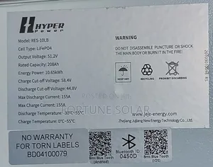 Hyper Lithium Battery 10kwh 48v With Digital Display