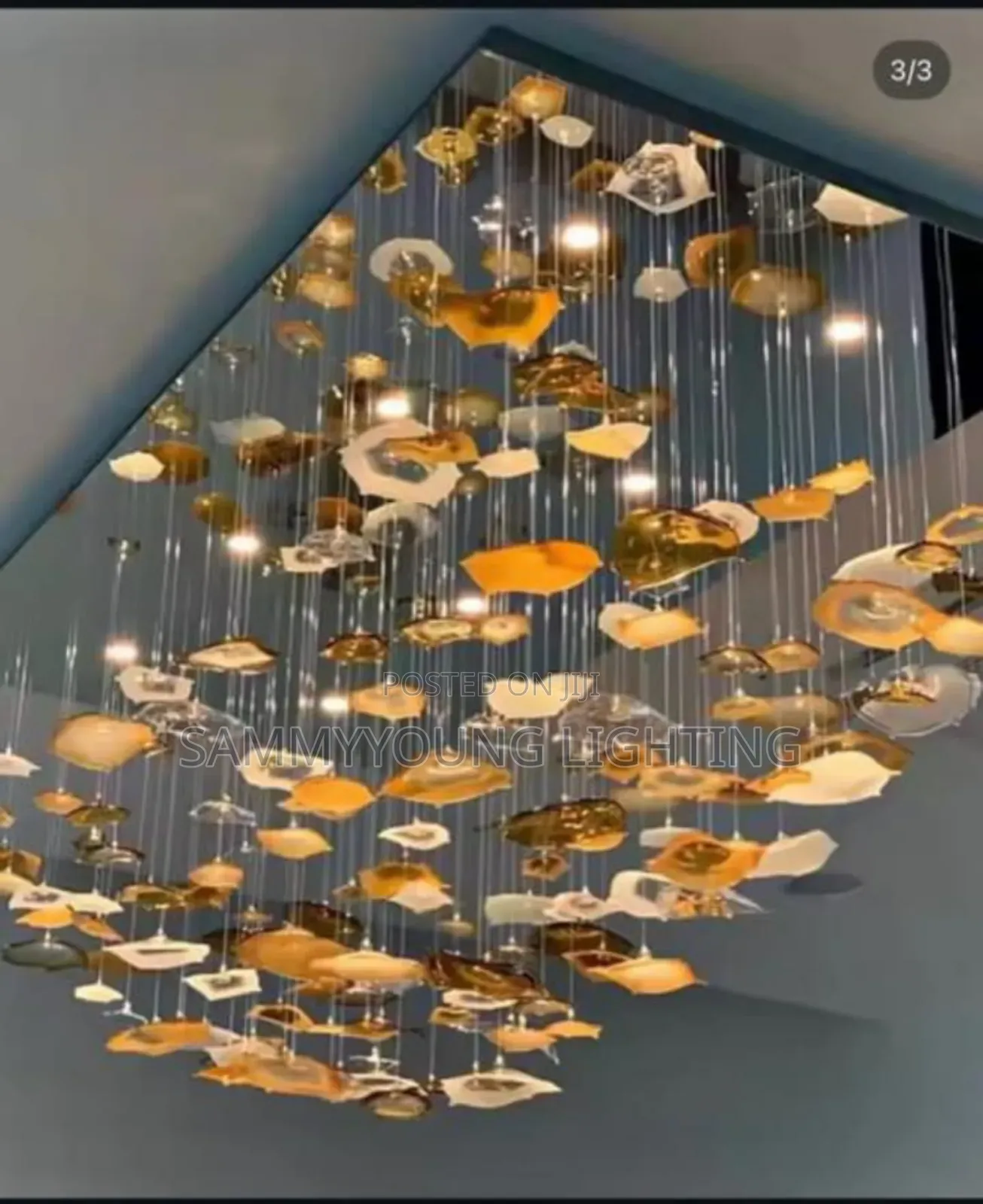 Luxury Modern Led Ceiling Flush Mounted Chandelier Light