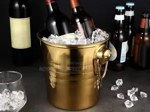 Stainless Steel Gold Wine Bucket