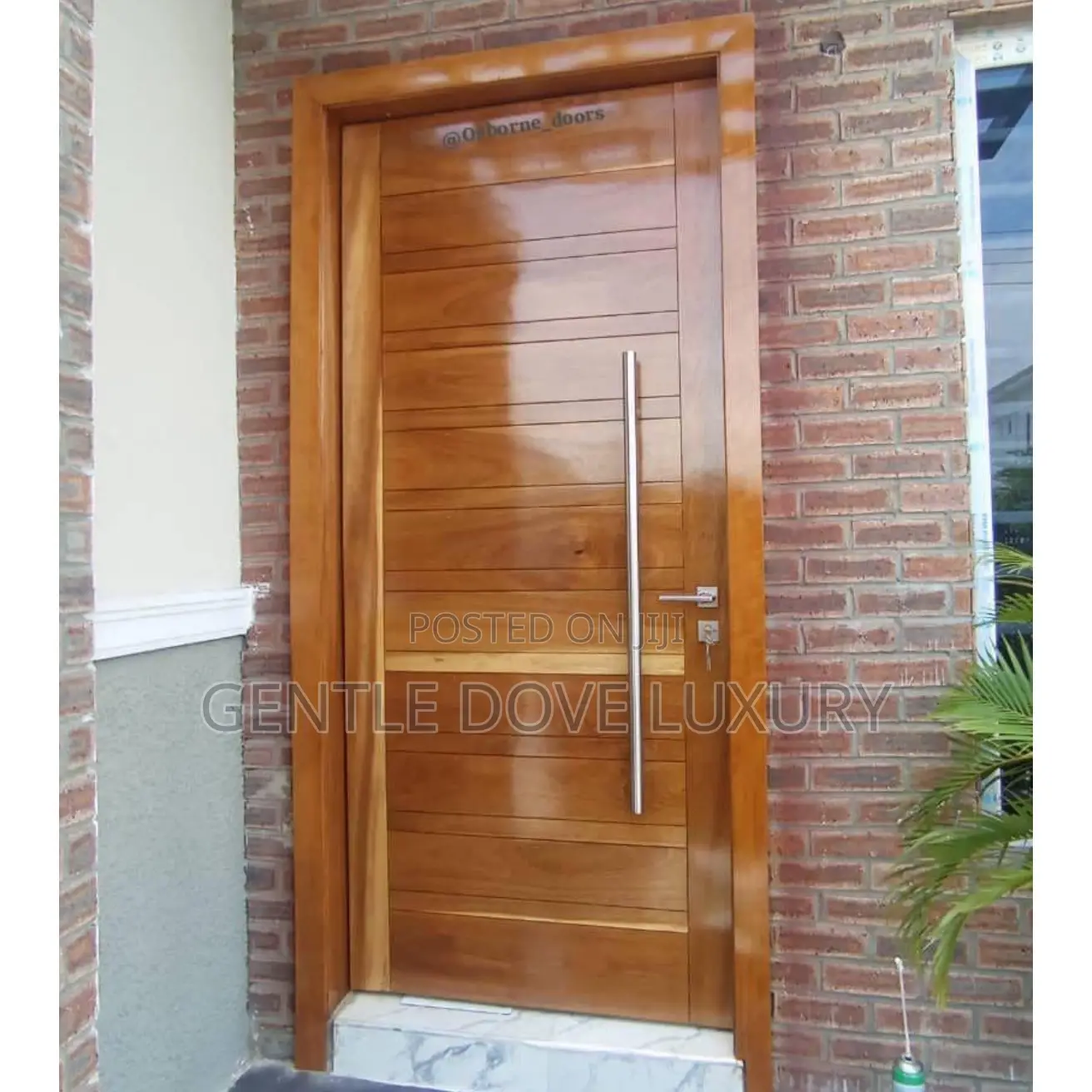 3ft by 7ft Mahogany Front Door