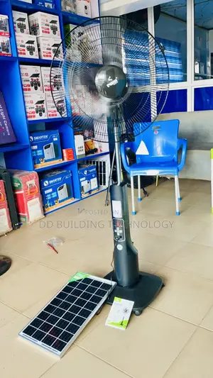 Iwin 18" Rechargeable Fan With Solar Panel