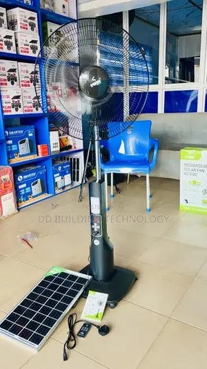 Iwin 18" Rechargeable Fan With Solar Panel
