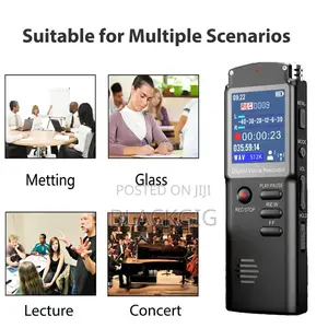 Digital Voice Recorder Quality Rechargeable Audio Recorder Clear Sound