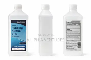 Black Rich Isopropyl Rubbing Alcohol 91%–First Aid Antiseptic Solution