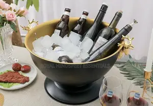 Quality Stainless Steel Black Wine / Champagne Bowl