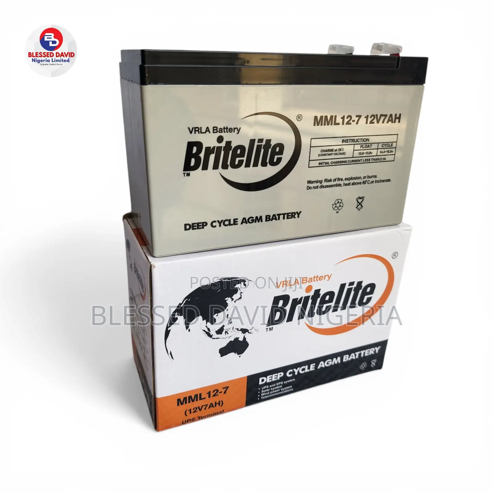 Britelite 12v 7ah Replacement Battery