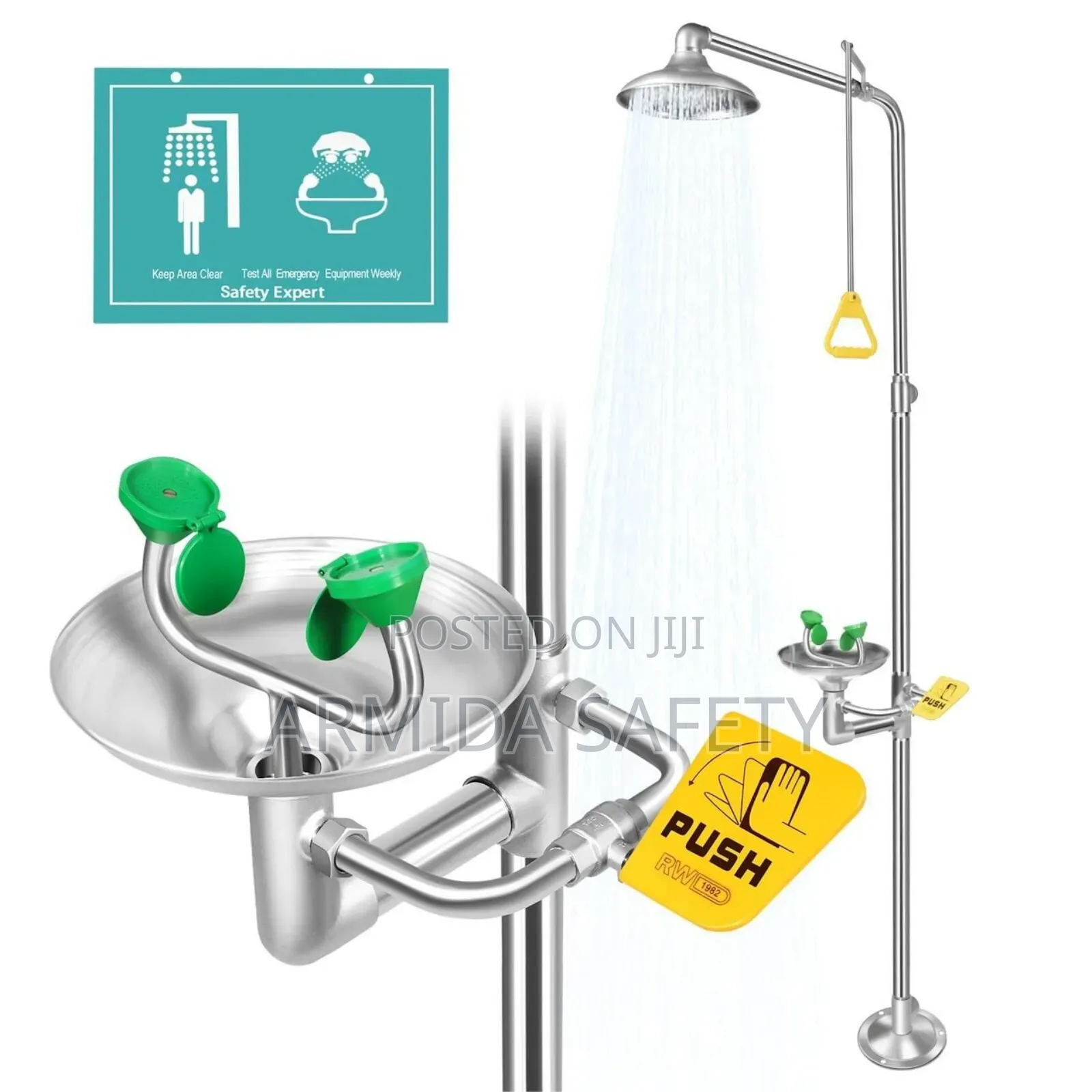 Emergency Stainless Shower Station