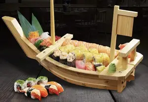 50cm Wooden Serving Boat Platter.