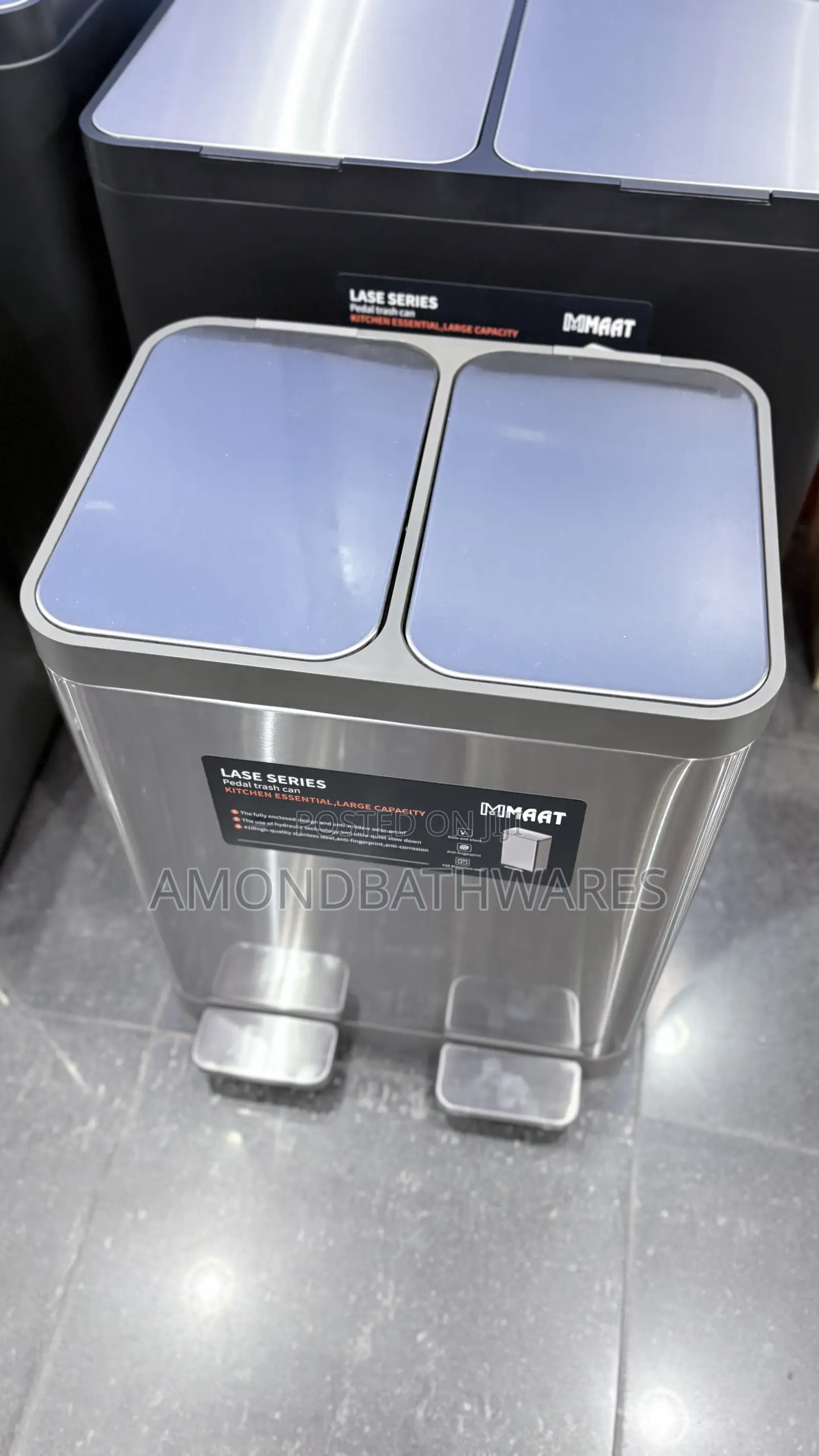 Dual 12litres Trash Can