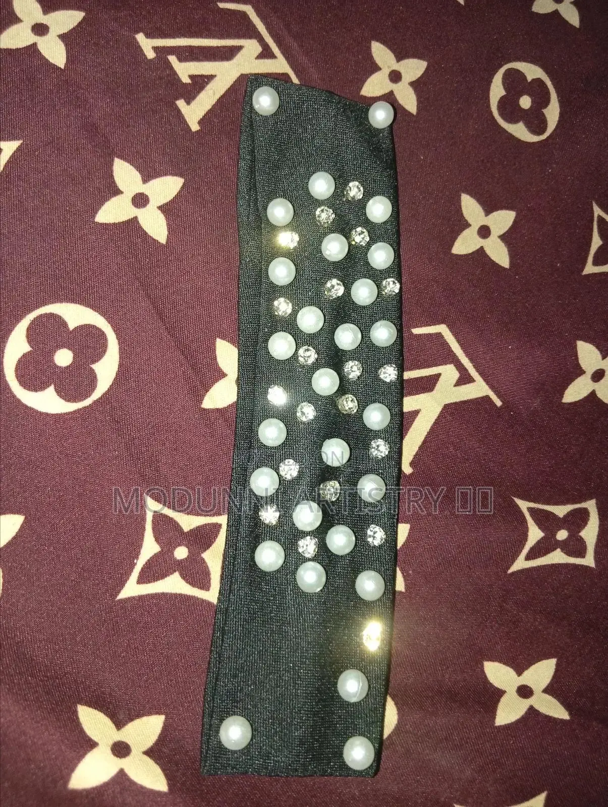 Rhinestone And Beaded Headband