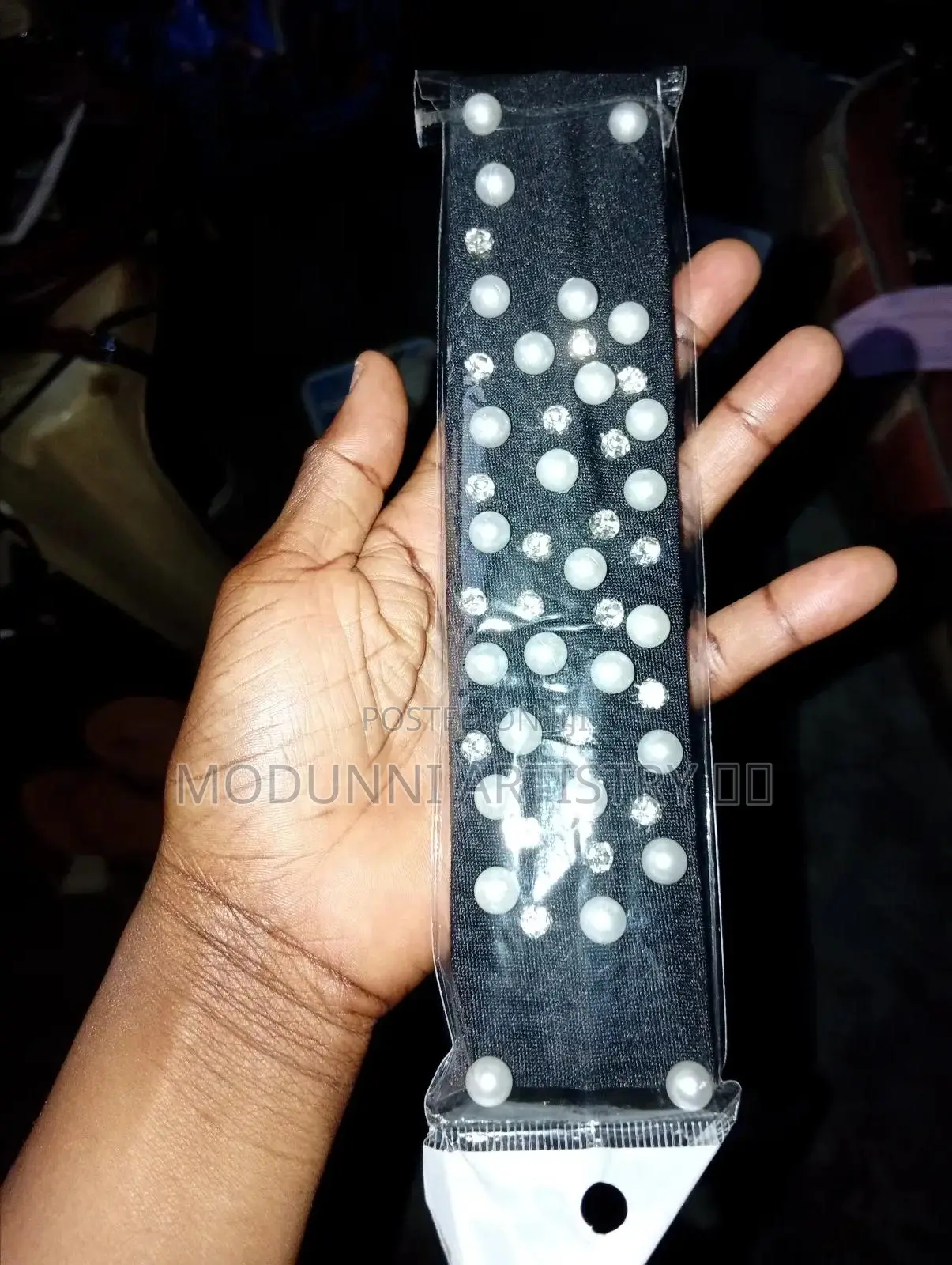 Rhinestone And Beaded Headband