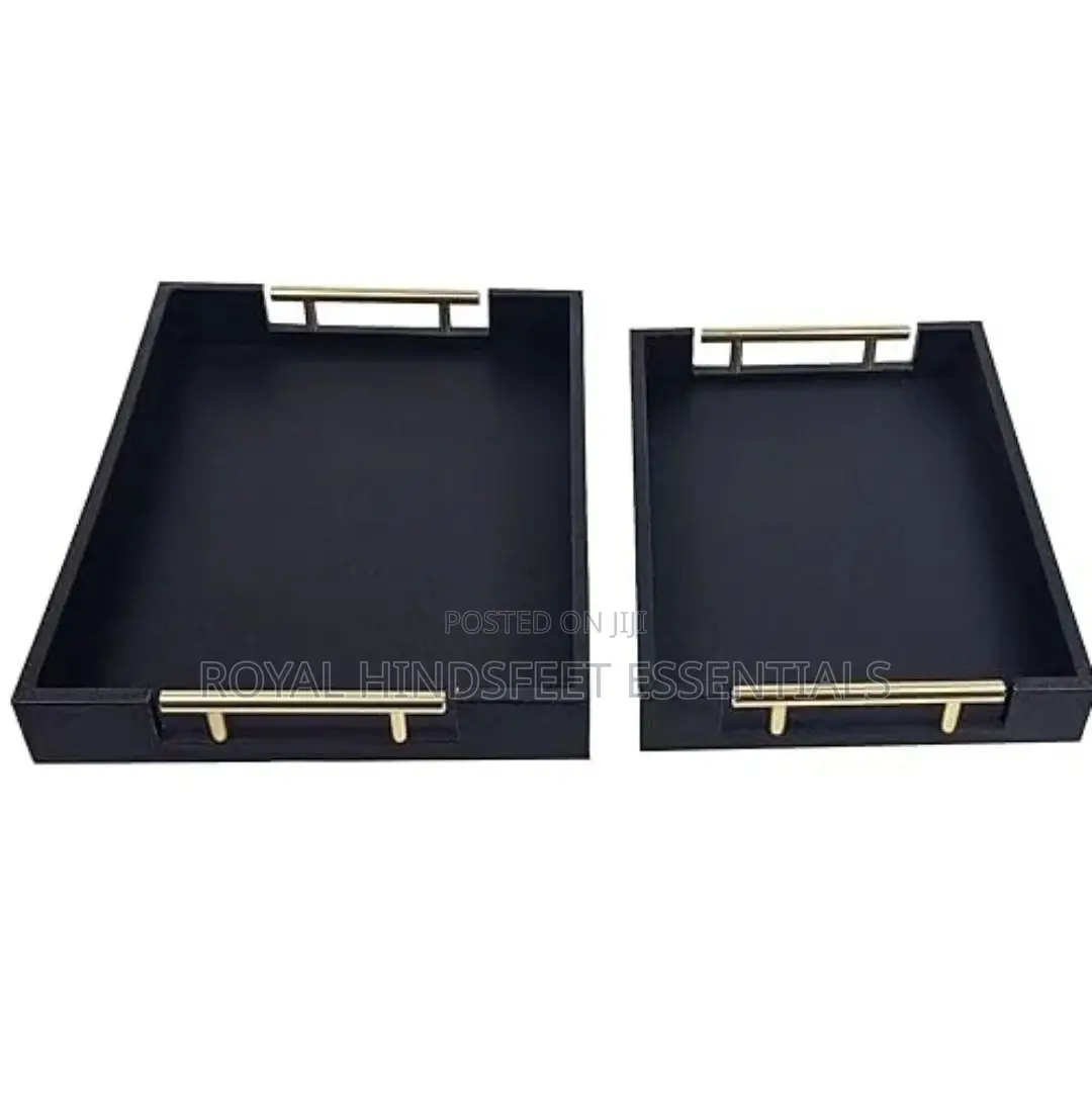 Quality 3in1 Bamboo Black Tray
