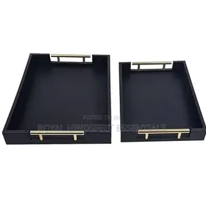 Quality 3in1 Bamboo Black Tray