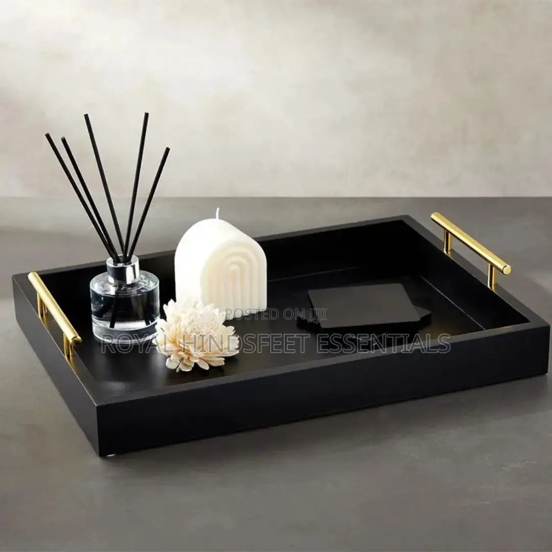 Quality 3in1 Bamboo Black Tray