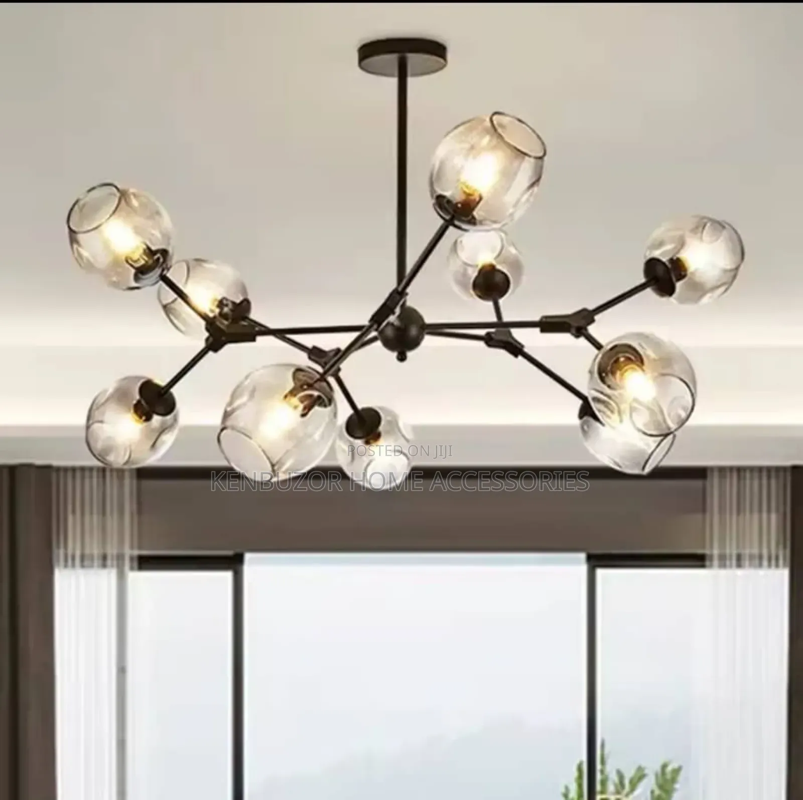 10 Glass Tree Pendant Light Chandelier