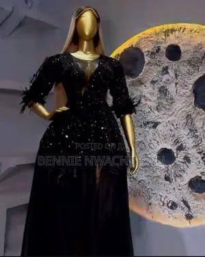 Luxury Black Sequin Dress
