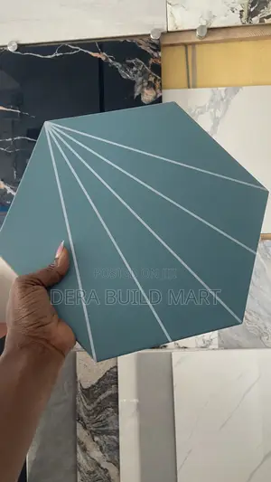 Hexagon Teal Design Tiles