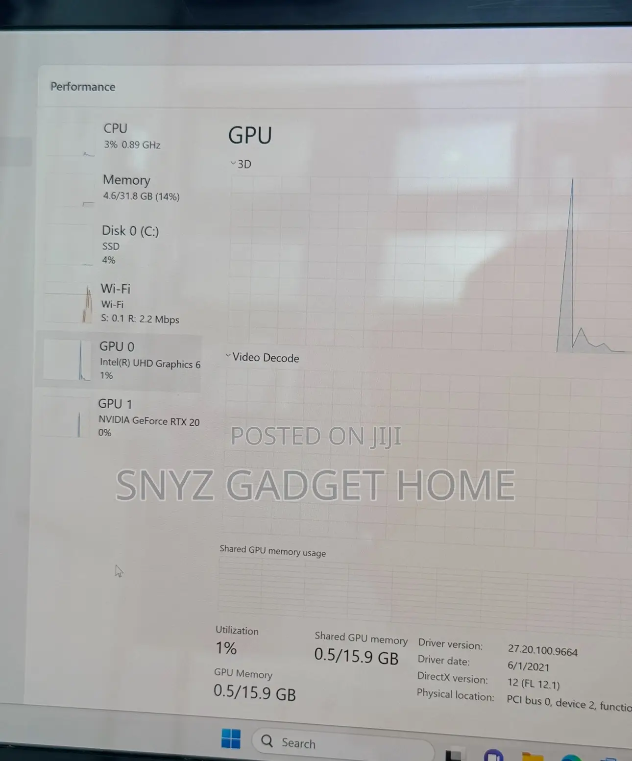 Laptop Alienware M15 r3 32GB Intel Core i9 SSD 1T