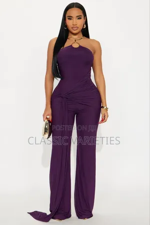Stylish Detachable Halter Neck Jumpsuit