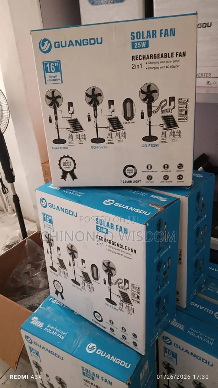 16 Inches Solar Fans