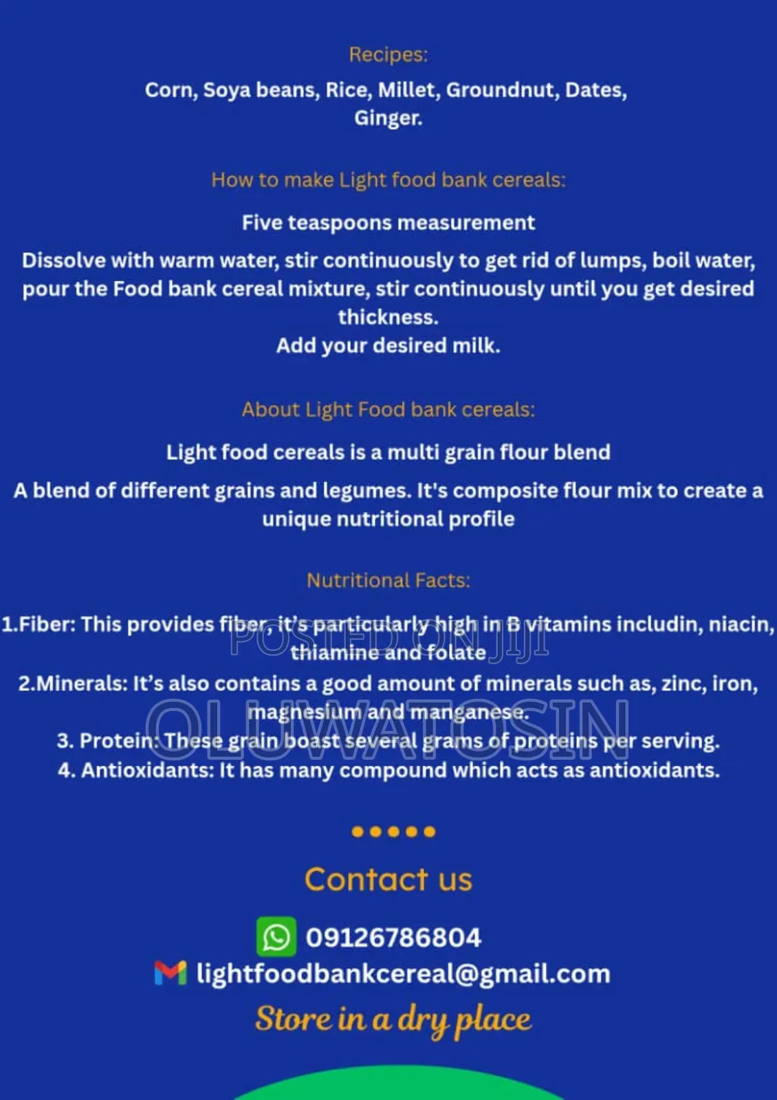 Light Food Cereal