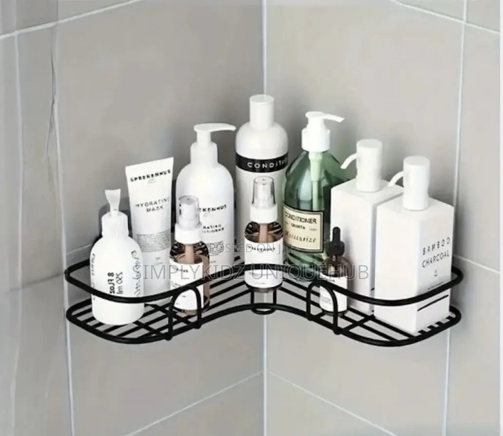 Bathroom/Toilet Corner Iron Shelf Rack