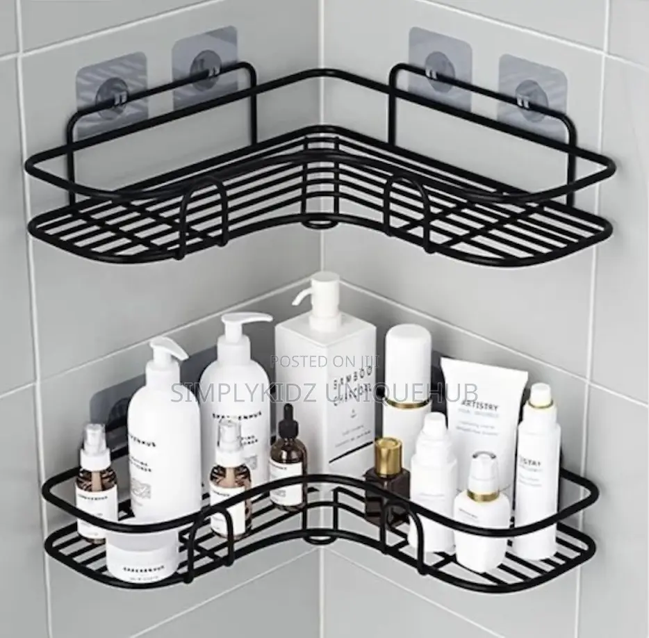 Bathroom/Toilet Corner Iron Shelf Rack