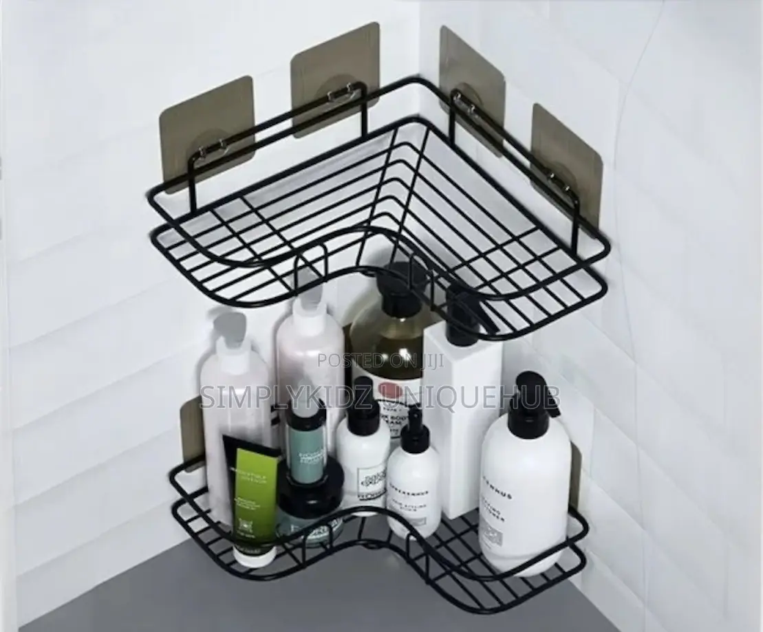 Bathroom/Toilet Corner Iron Shelf Rack