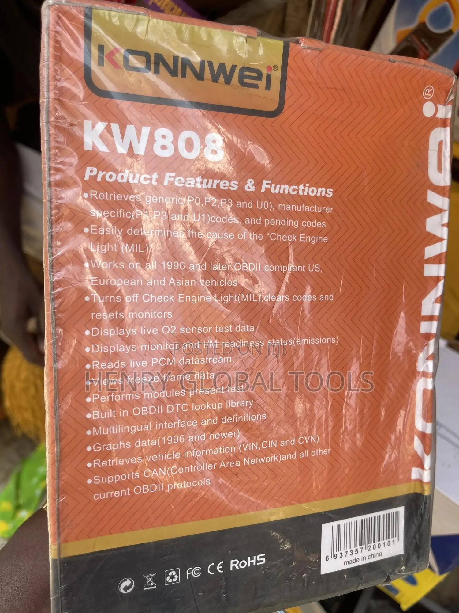 Kw808 Obd Car Scanner Tester