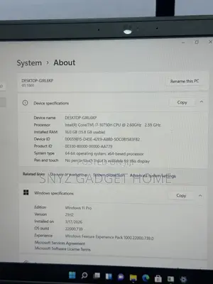 Laptop Dell G5 16GB Intel Core i7 SSD 512GB