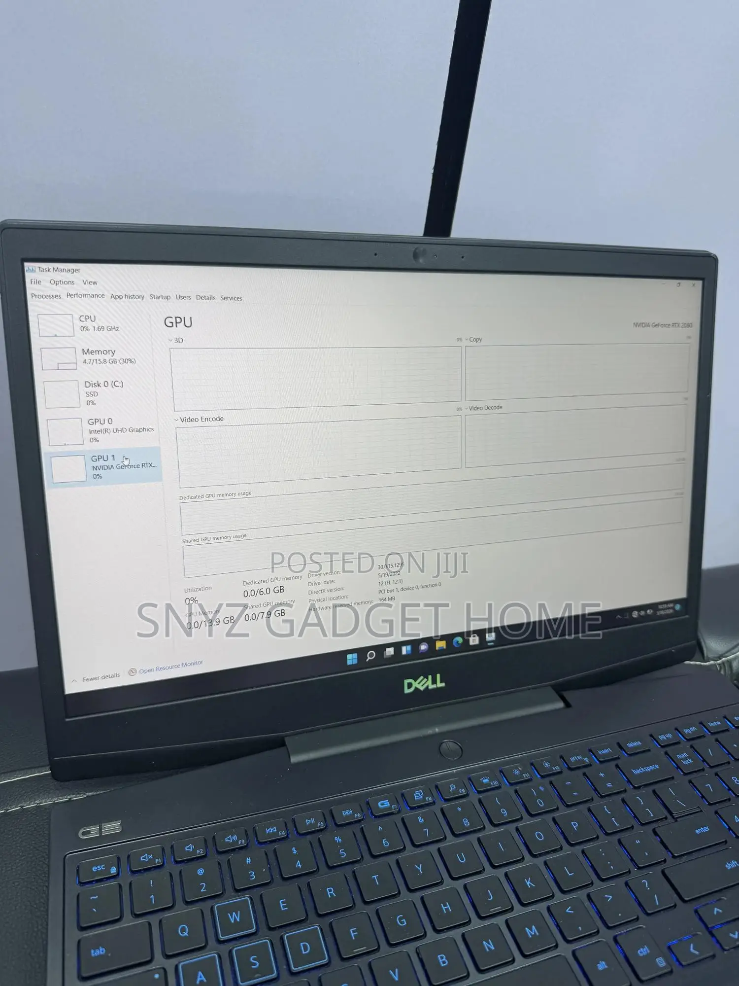 Laptop Dell G5 16GB Intel Core i7 SSD 512GB