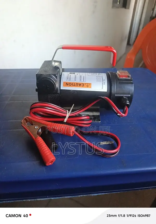 Battery Powered Oil Transfer Pump: 40l