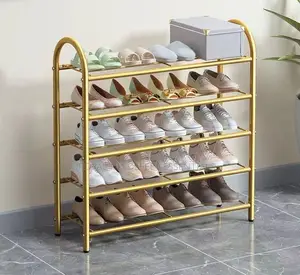 5 Layer Quality Gold Shoe Rack