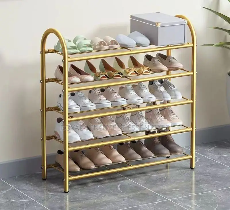 5 Layer Quality Gold Shoe Rack