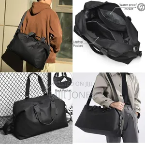 "Minimalist Leather Duffel"