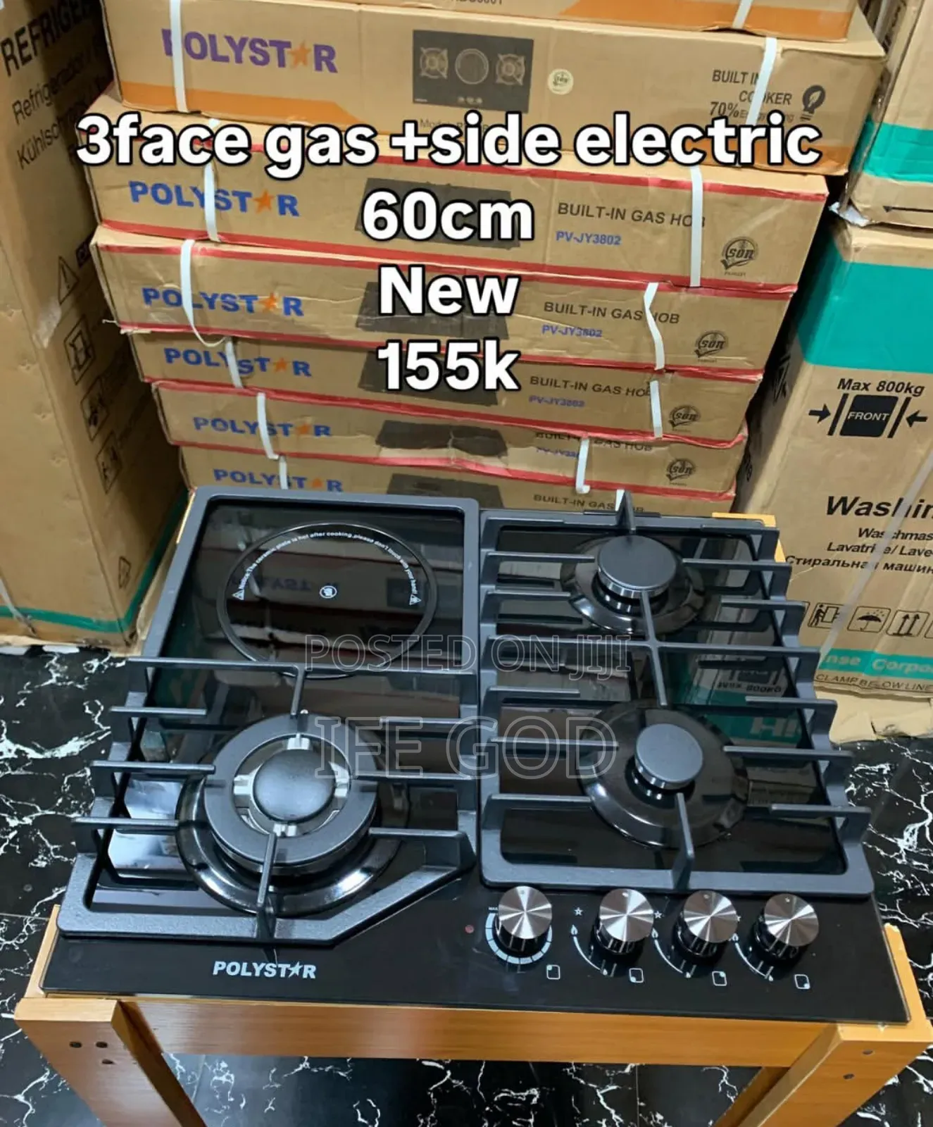 Original Polystar Built-in Premium Quality Luxury 3+1 Gas Ele Cooker ...