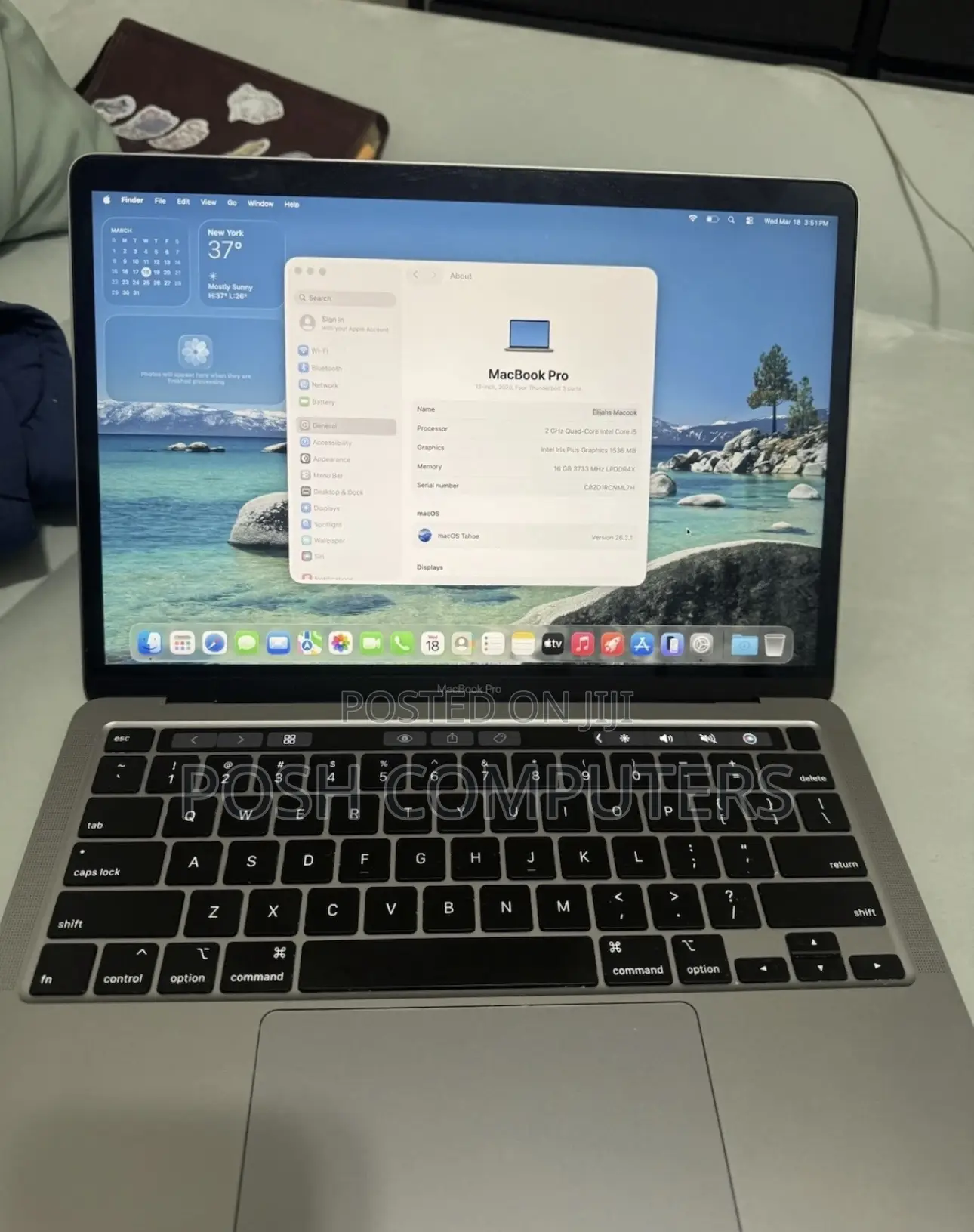 Laptop Apple MacBook Pro 2020 8GB Intel Core i5 SSD 512GB