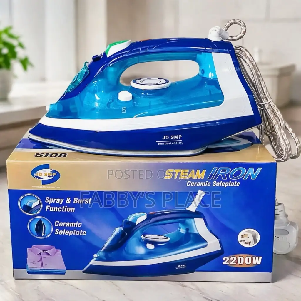 SMP S108 Steam Iron | Fast Heating | Smooth Press