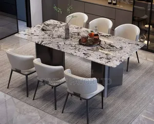 Marble Dining Table and Chairs