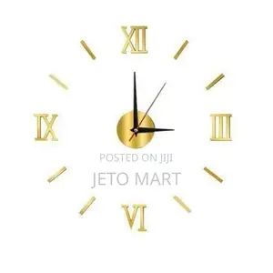Diy Wall Clocks 3d Mirror Stickers Large Wall Clock