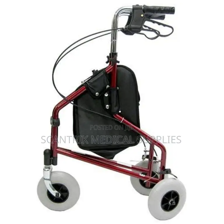 Adjustable 3-Wheel Tri Walker Rollator for Seniors