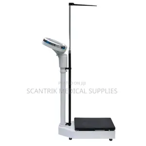 Heavy-Duty Analog Weighing Scale With Height Meter – Clinic School