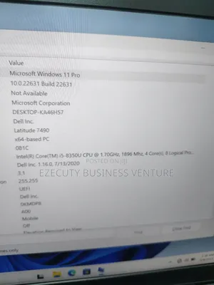 Laptop Dell Latitude 7490 8GB Intel Core i5 SSD 256GB