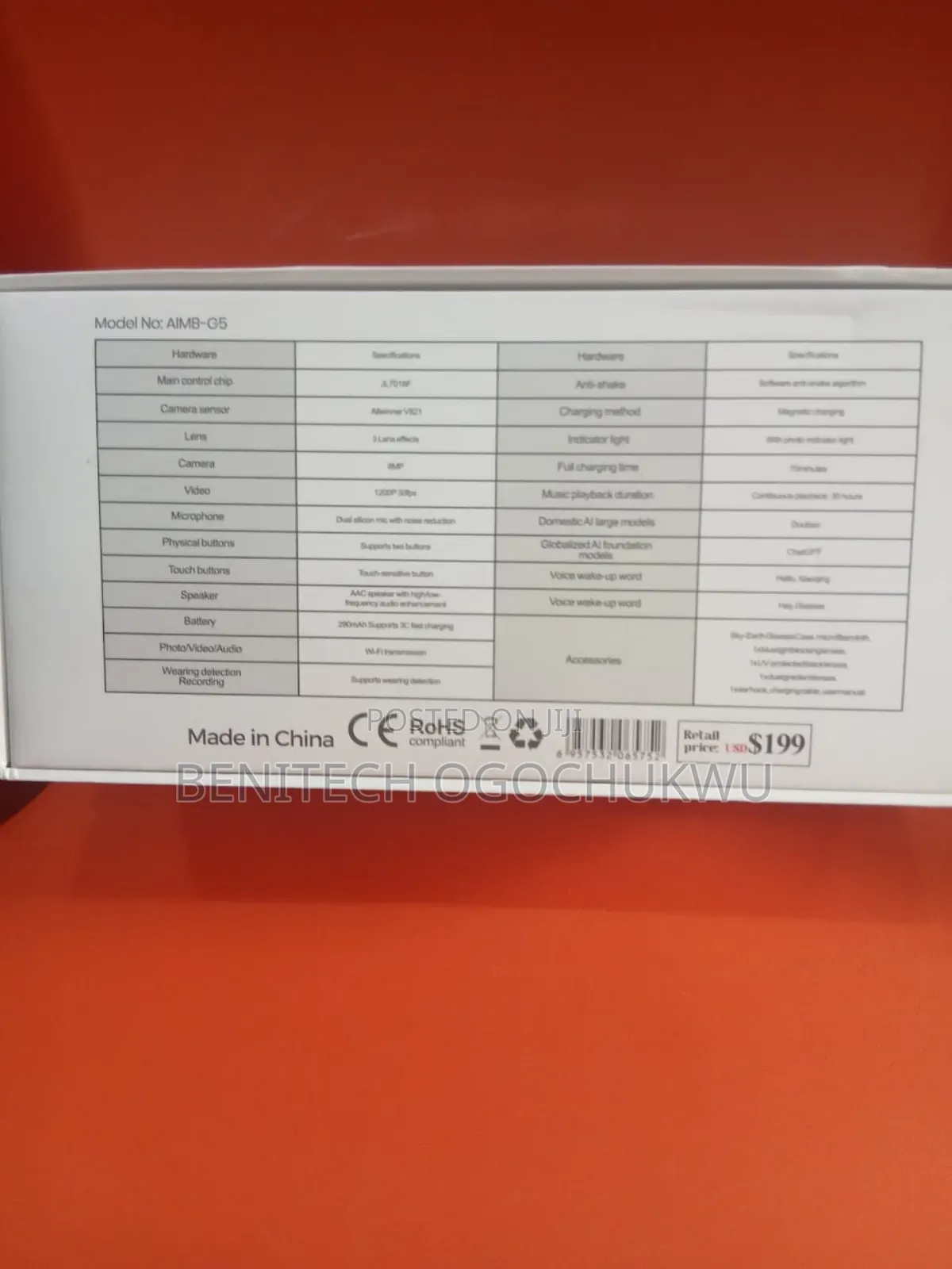 Brand New Aimb-G5 Ai Smart Sunglasses