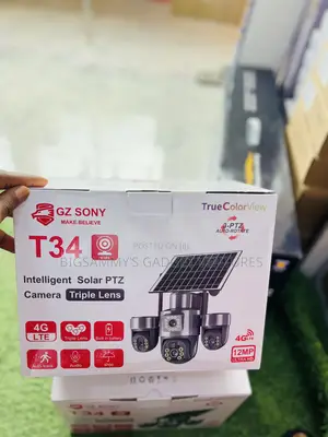 T34 Triple Lens 3ptz Solar 4g Camera
