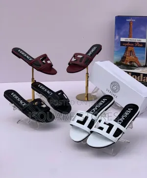 Black, White, Wine Branded Slippers
